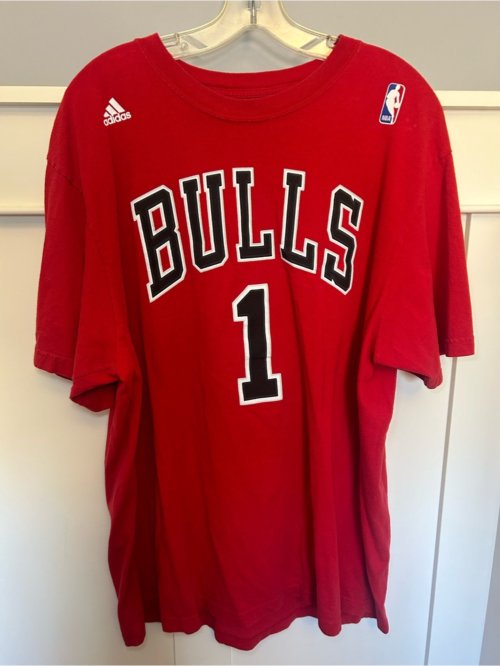 Vintage Nike NBA Chicago Bulls Derek Rose baggy t-shirt #1